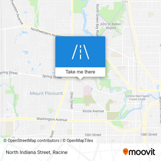 North Indiana Street map