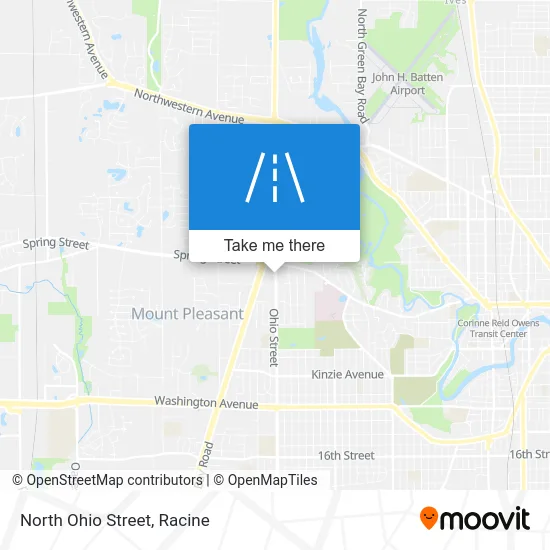 North Ohio Street map