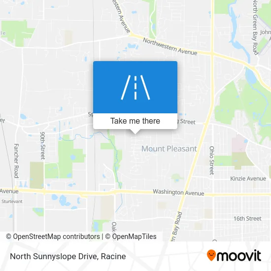 North Sunnyslope Drive map