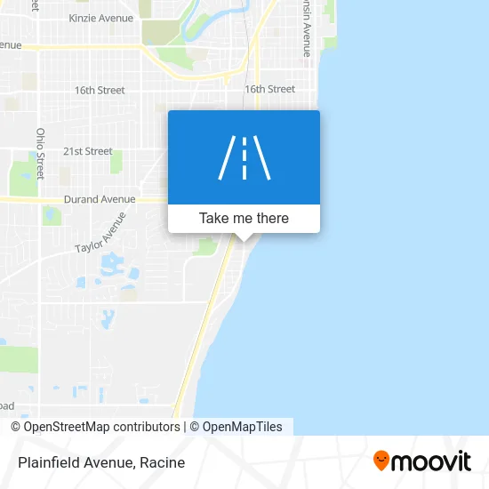 Plainfield Avenue map