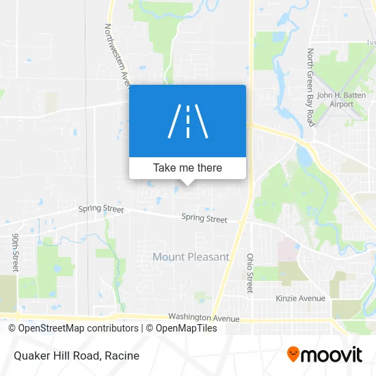 Quaker Hill Road map