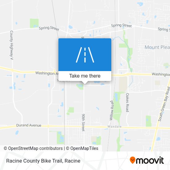 Mapa de Racine County Bike Trail