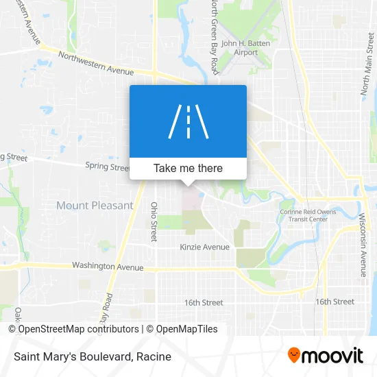 Saint Mary's Boulevard map