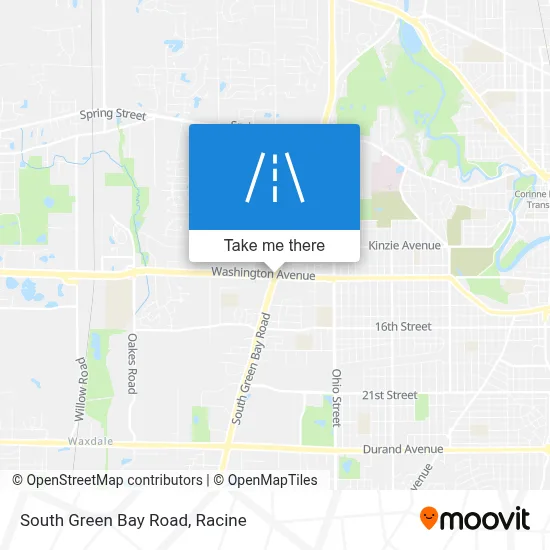 South Green Bay Road map