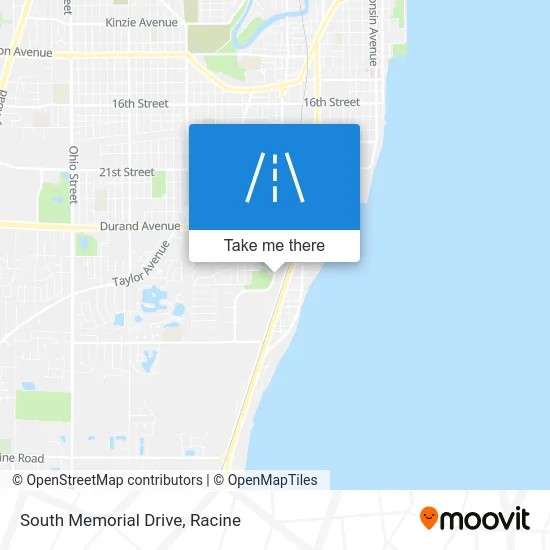 South Memorial Drive map
