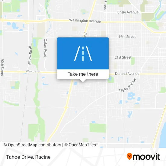 Tahoe Drive map