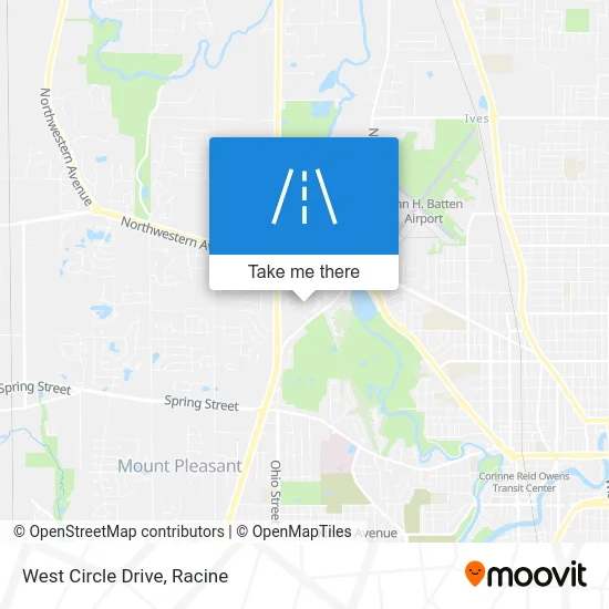 West Circle Drive map