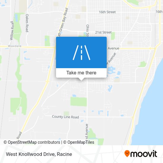 West Knollwood Drive map