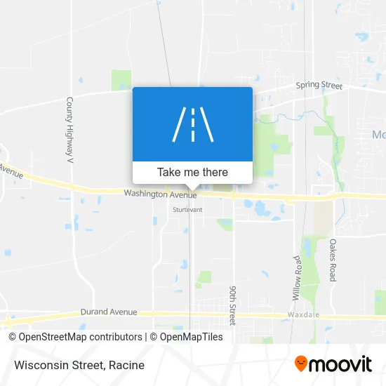Wisconsin Street map