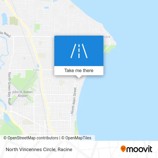 North Vincennes Circle map