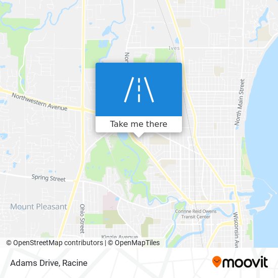 Adams Drive map