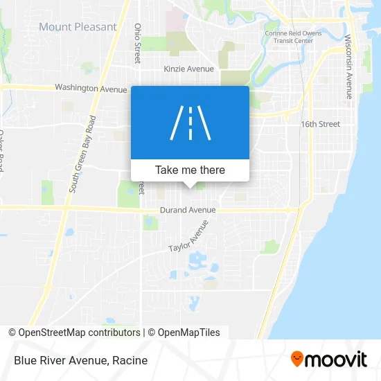 Blue River Avenue map