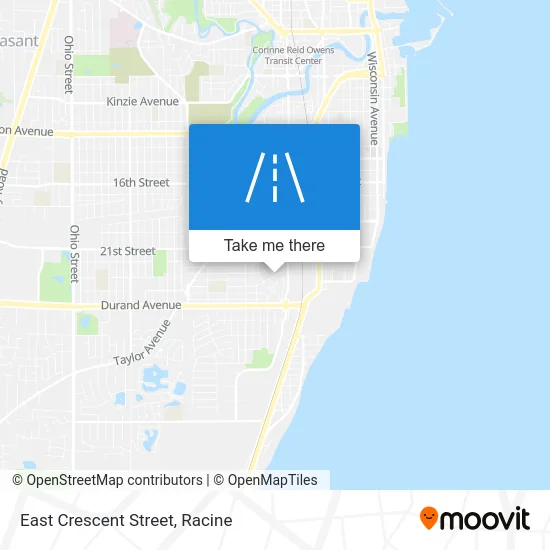 East Crescent Street map
