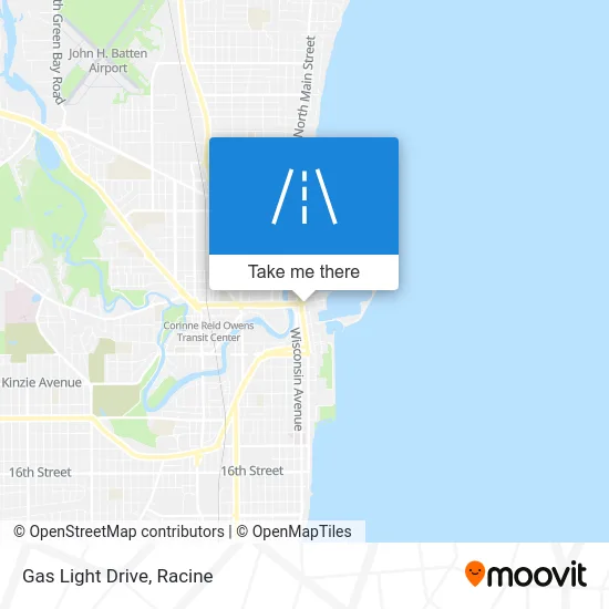 Gas Light Drive map