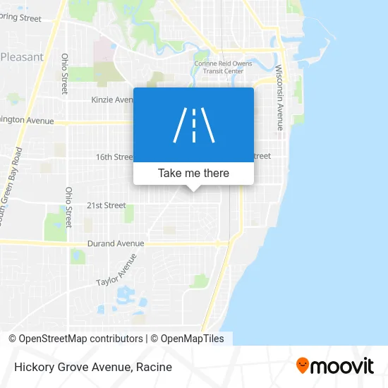 Hickory Grove Avenue map