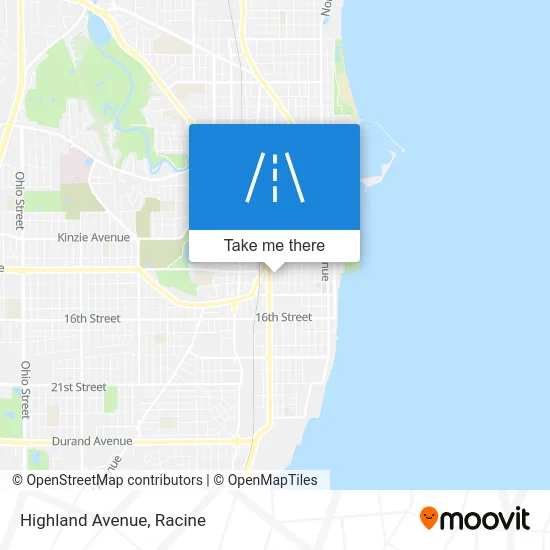 Highland Avenue map