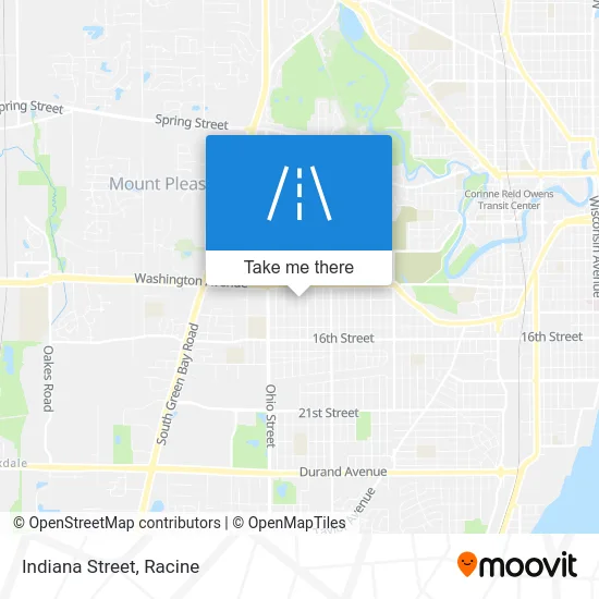 Indiana Street map