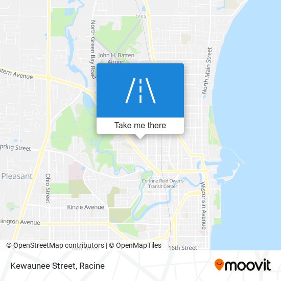 Kewaunee Street map