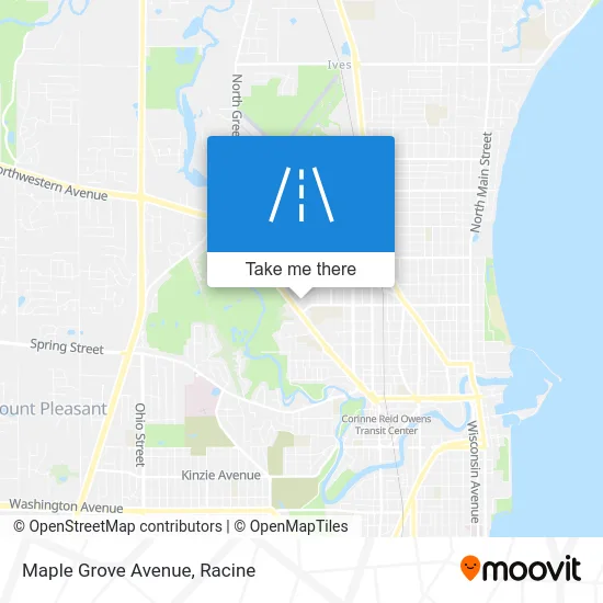 Maple Grove Avenue map