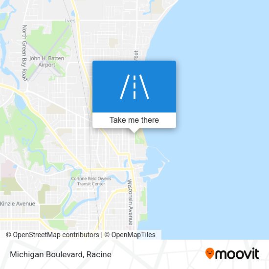 Michigan Boulevard map