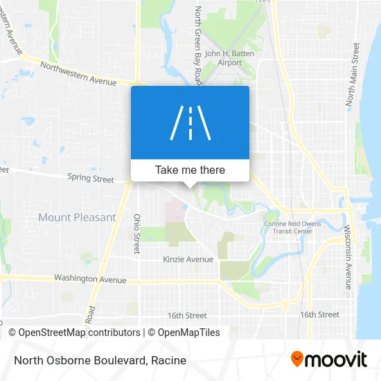 North Osborne Boulevard map