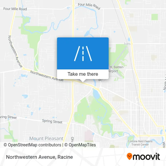 Northwestern Avenue map