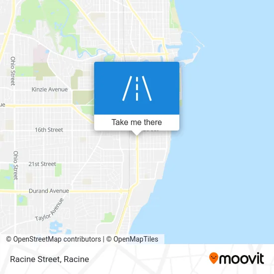 Mapa de Racine Street