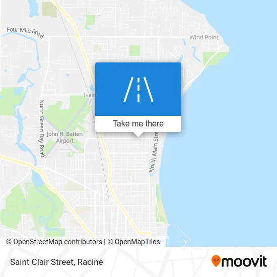 Saint Clair Street map