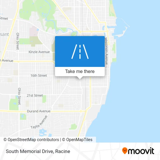 South Memorial Drive map