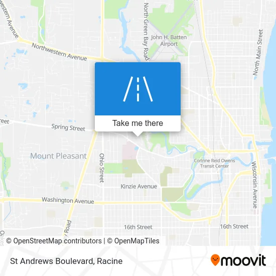 St Andrews Boulevard map