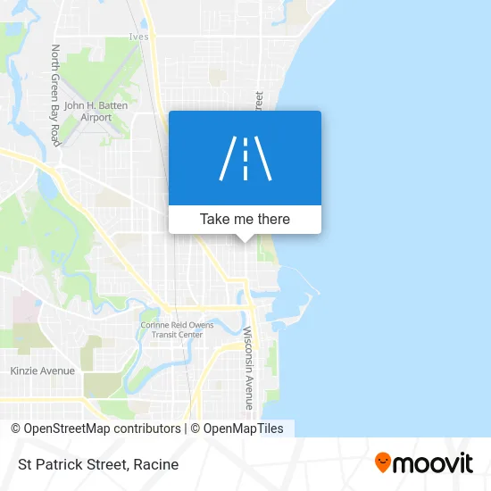 St Patrick Street map