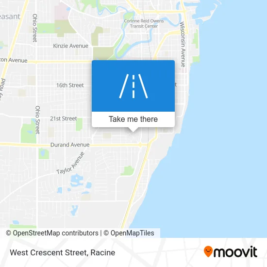 West Crescent Street map