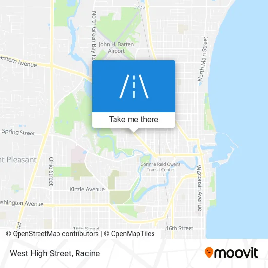 West High Street map