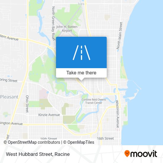 Mapa de West Hubbard Street