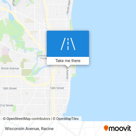 Mapa de Wisconsin Avenue