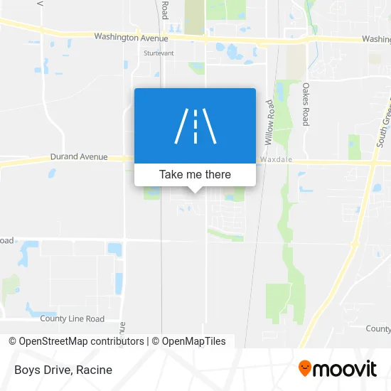 Boys Drive map