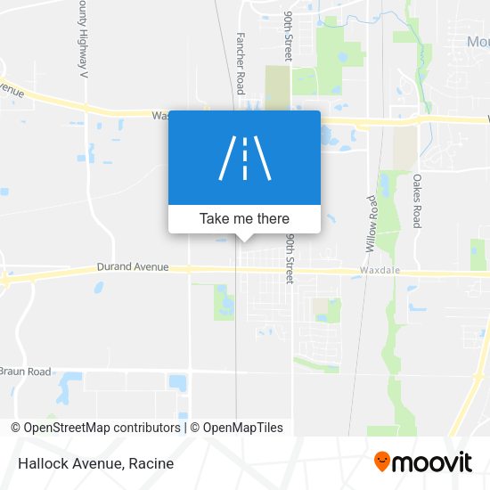 Mapa de Hallock Avenue