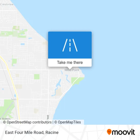 East Four Mile Road map