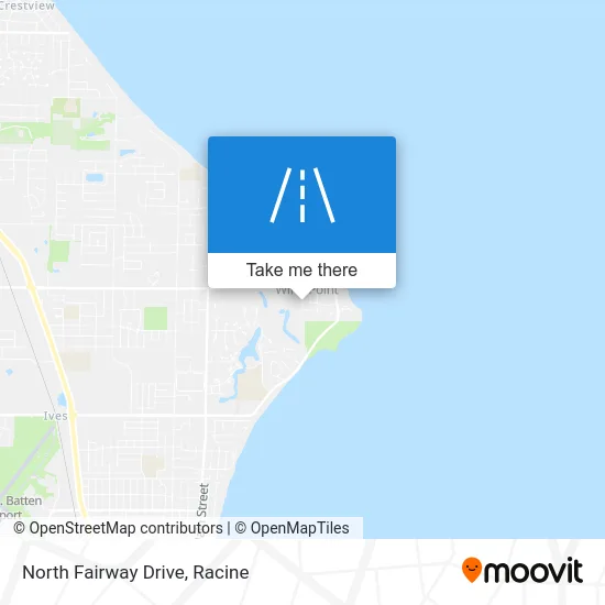 North Fairway Drive map