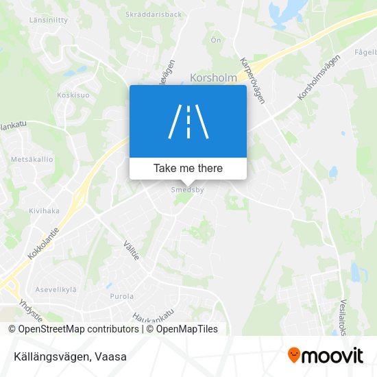 Källängsvägen map