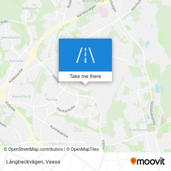 Långbackvägen map