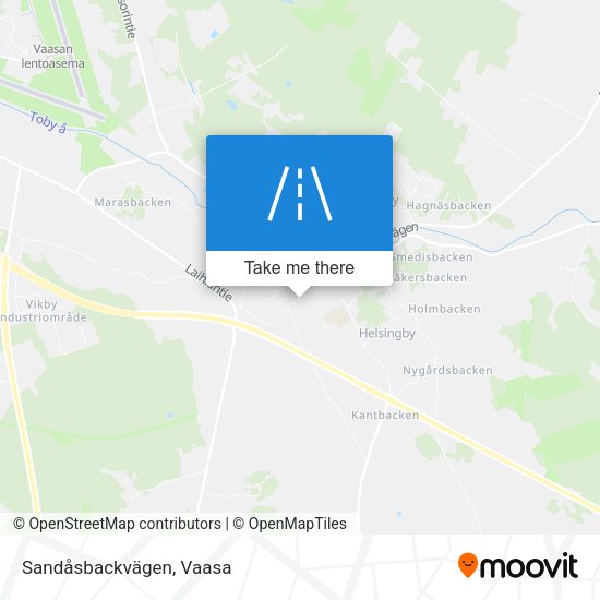 Sandåsbackvägen map
