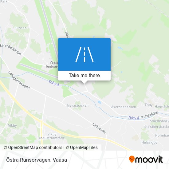 Östra Runsorvägen map