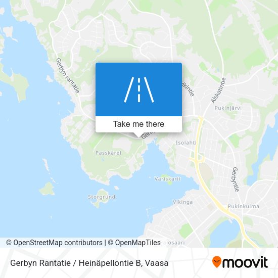 Gerbyn Rantatie / Heinäpellontie B map