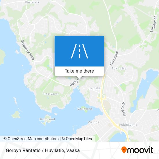 Gerbyn Rantatie / Huvilatie map