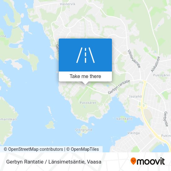 Gerbyn Rantatie / Länsimetsäntie map