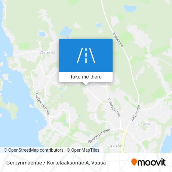 Gerbynmäentie / Kortelaaksontie A map