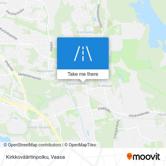 Kirkkoväärtinpolku map