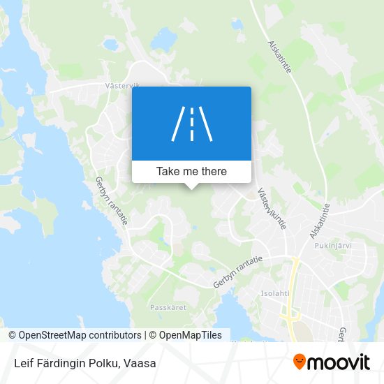 Leif Färdingin Polku map