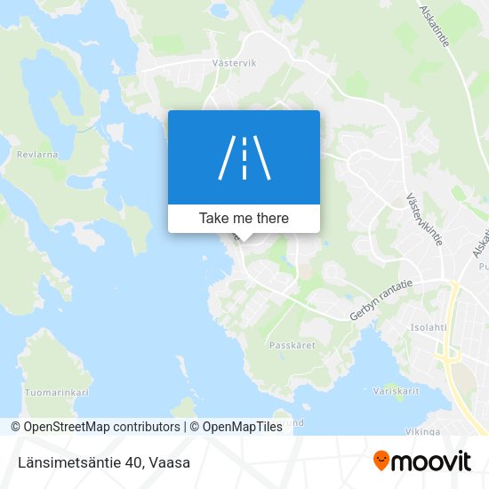 Länsimetsäntie 40 map